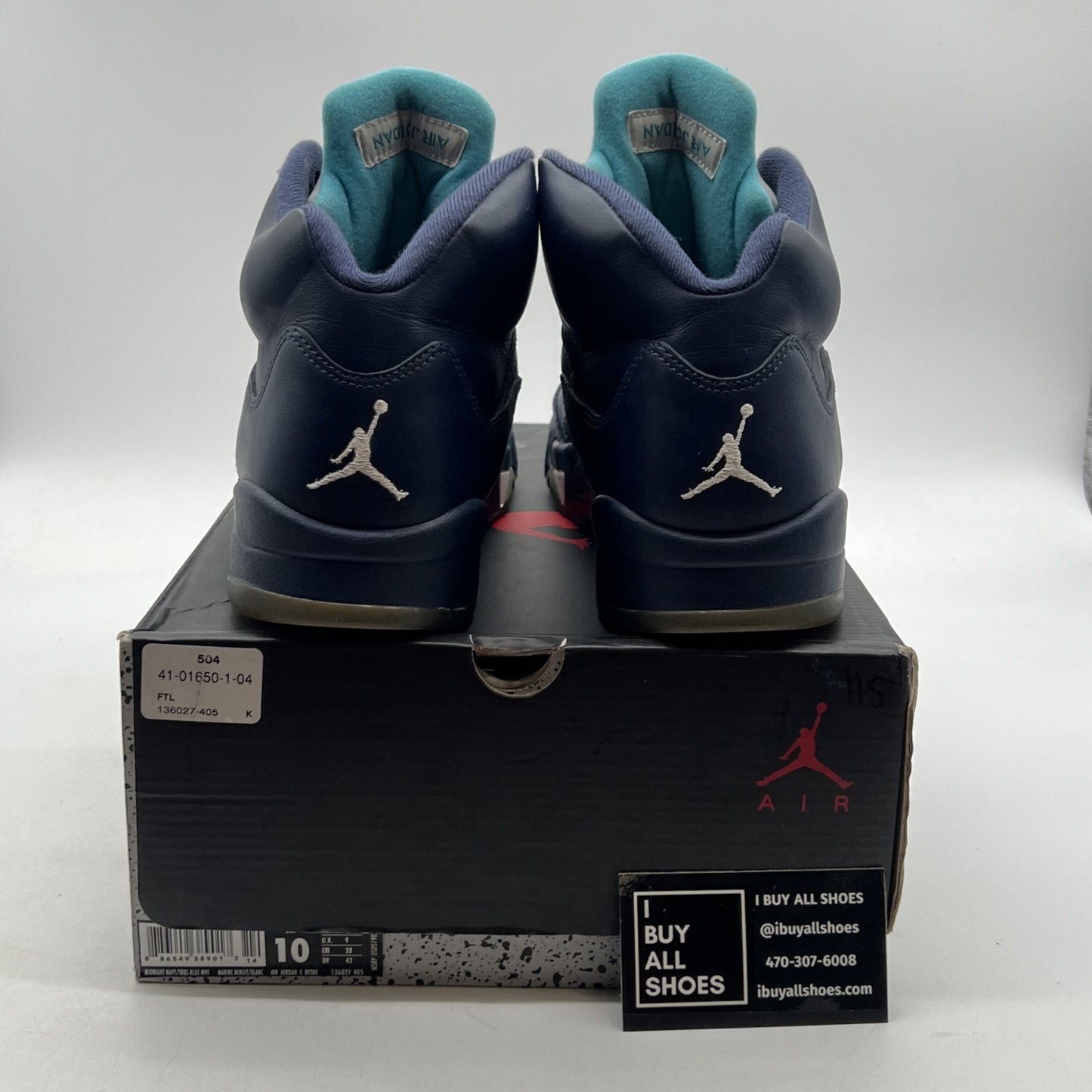 Size 10 - Air Jordan 5 Retro Pre-Grape (136027-405)
