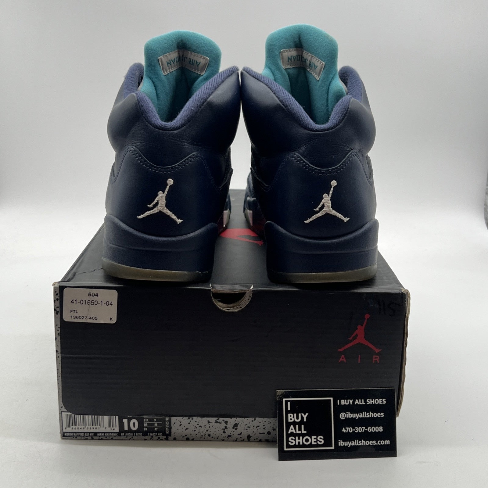 Size 10 - Air Jordan 5 Retro Pre-Grape (136027-405)