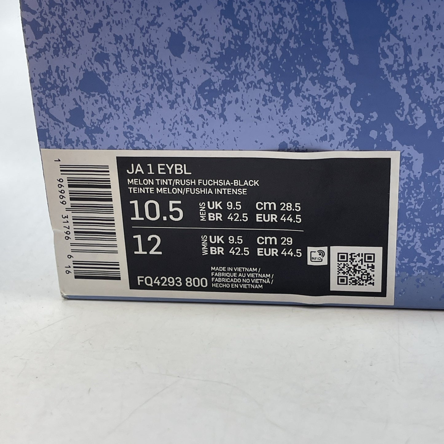 Size 10.5 - Nike Ja 1 EYBL Purple Orange Blue Suede Leather (FQ4293-800)