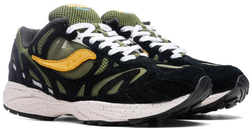 Size 14 - Saucony Grid Azura 2000 Black Yellow (S70491-11)