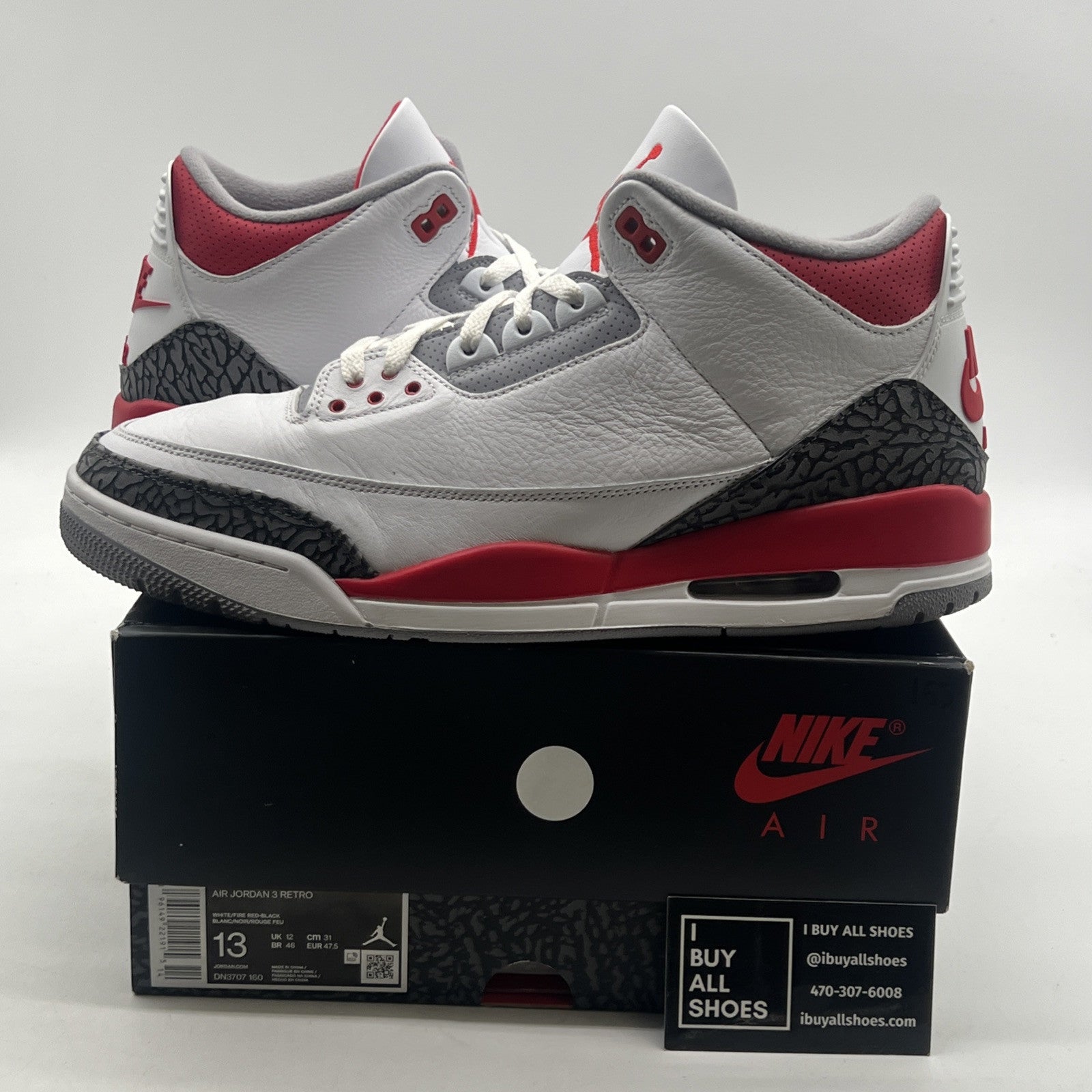 Size 13 - Air Jordan 3 Retro Mid Fire Red (DN3707-160)