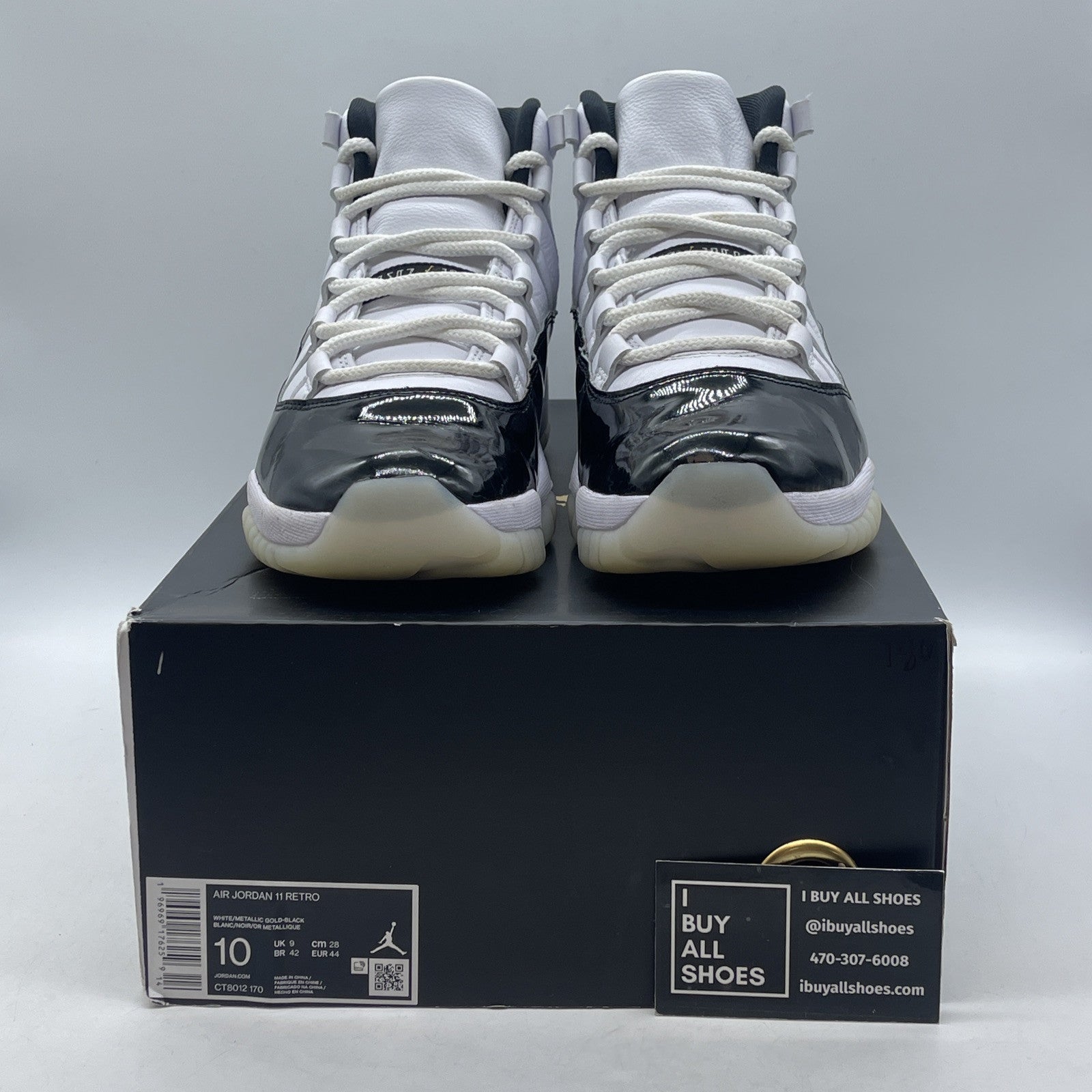 Size 10 - Jordan 11 Retro Mid Gratitude / Defining Moments black White Leather