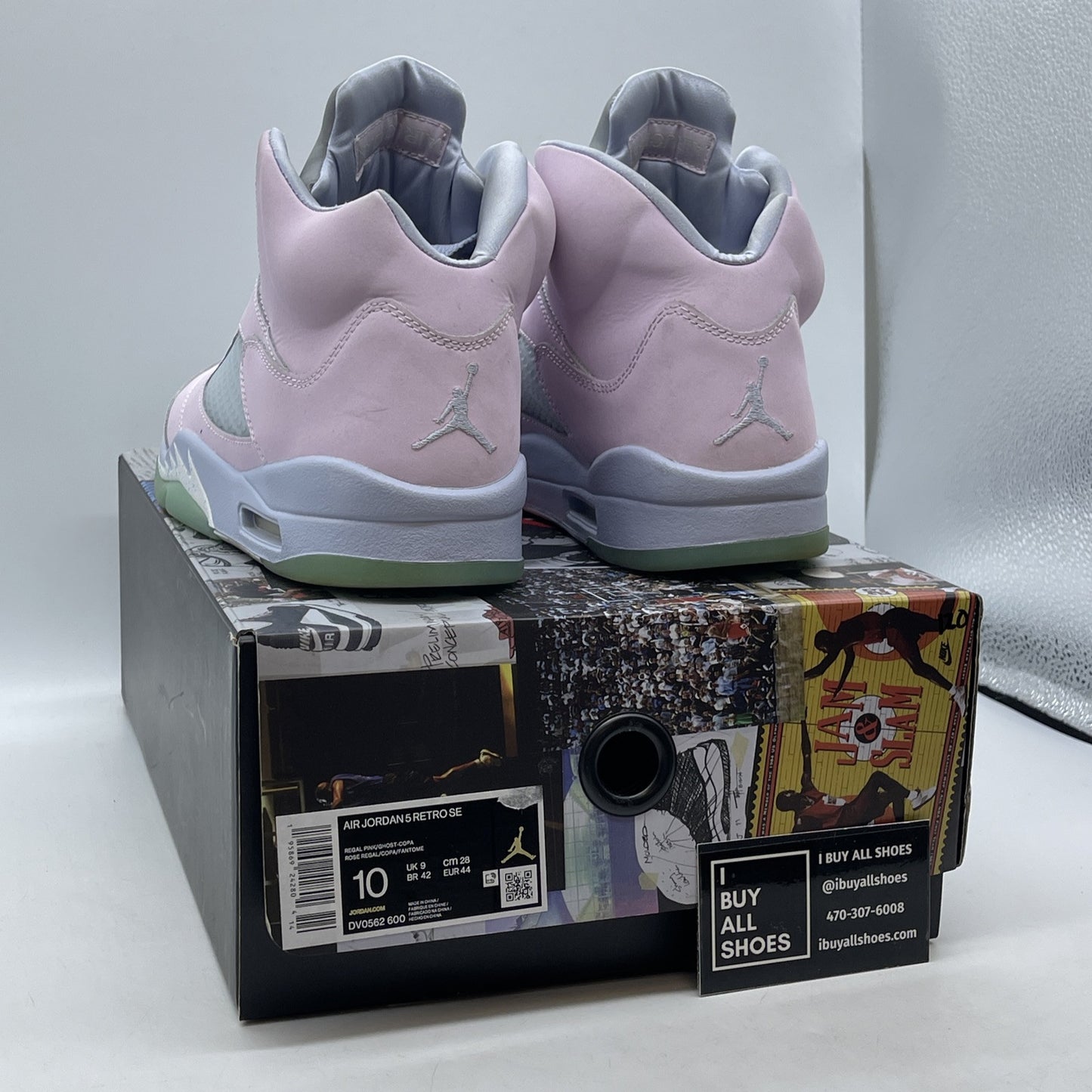 Size 10 - Jordan 5 Easter 2022 Pink Purple Suede Leather (DV0562-600)