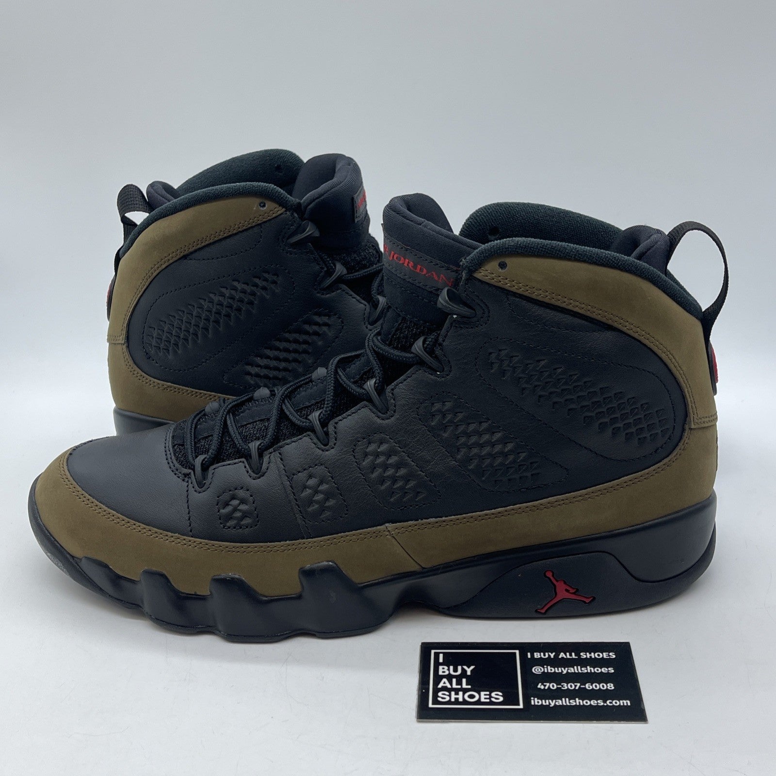Size 14 - Air Jordan 9 Retro 2024 Olive Black Suede Leather (HV4794-030)