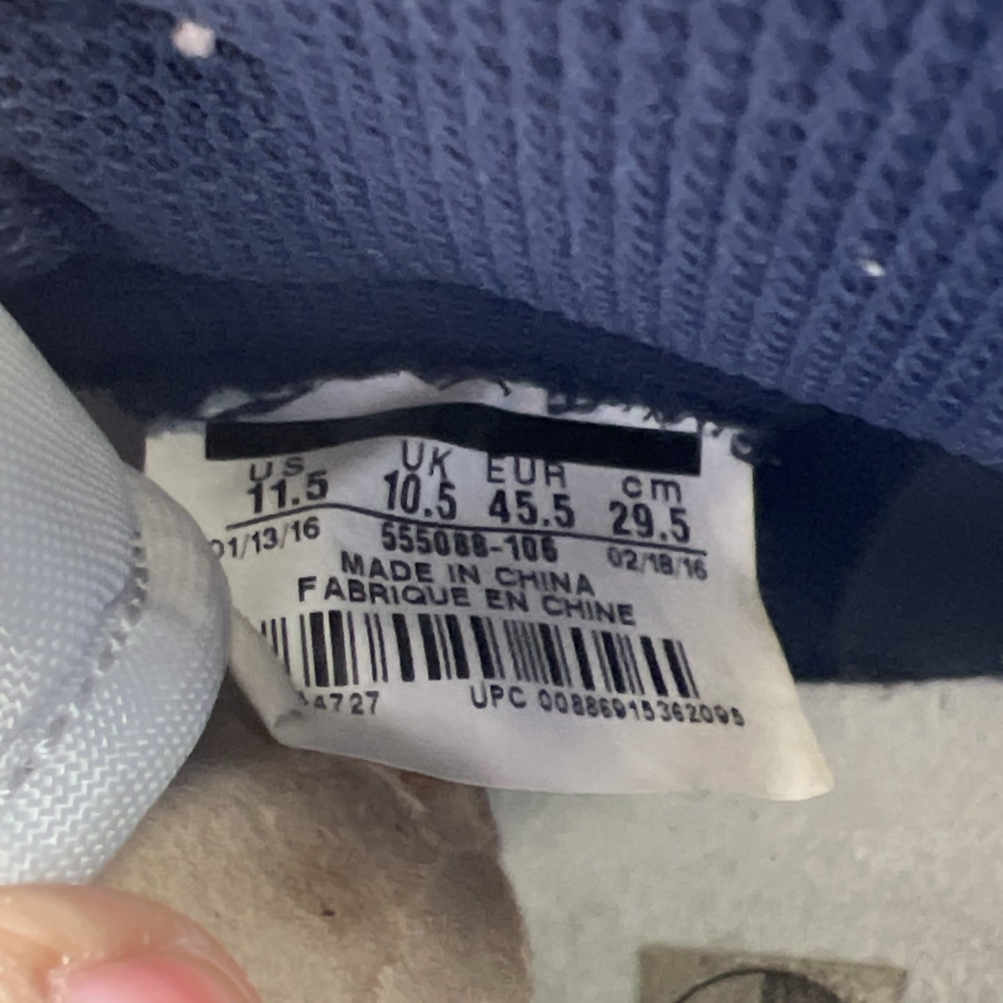 Size 11.5 - Air Jordan 1 Retro OG High Metallic Navy (555088-106)
