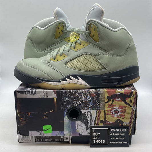 Size 10.5 - Jordan 5 JADE HORIZON 2022 Green White Suede (DC7501-300)