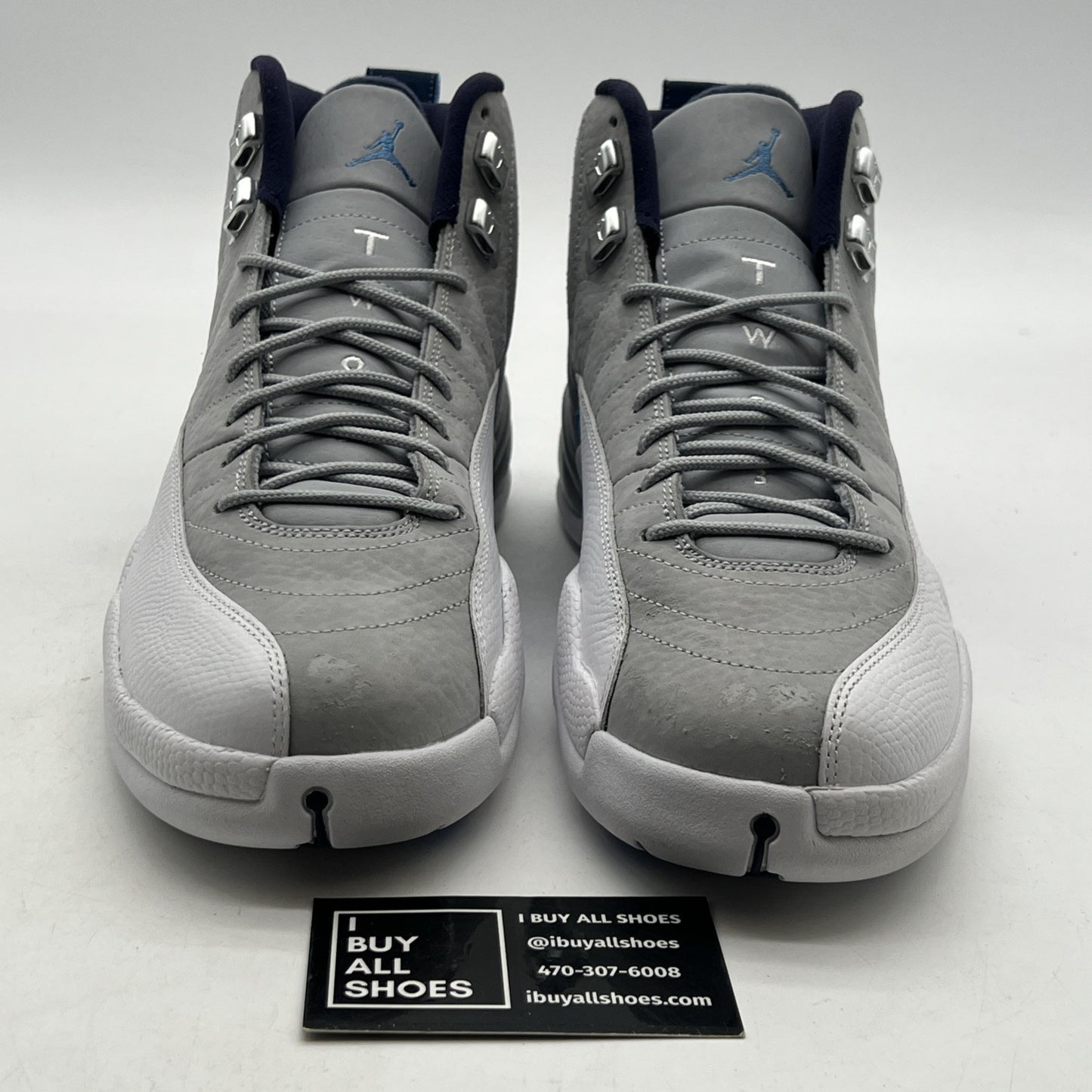 Size 10 - Air Jordan 12 Retro Grey University Blue (130690-007)