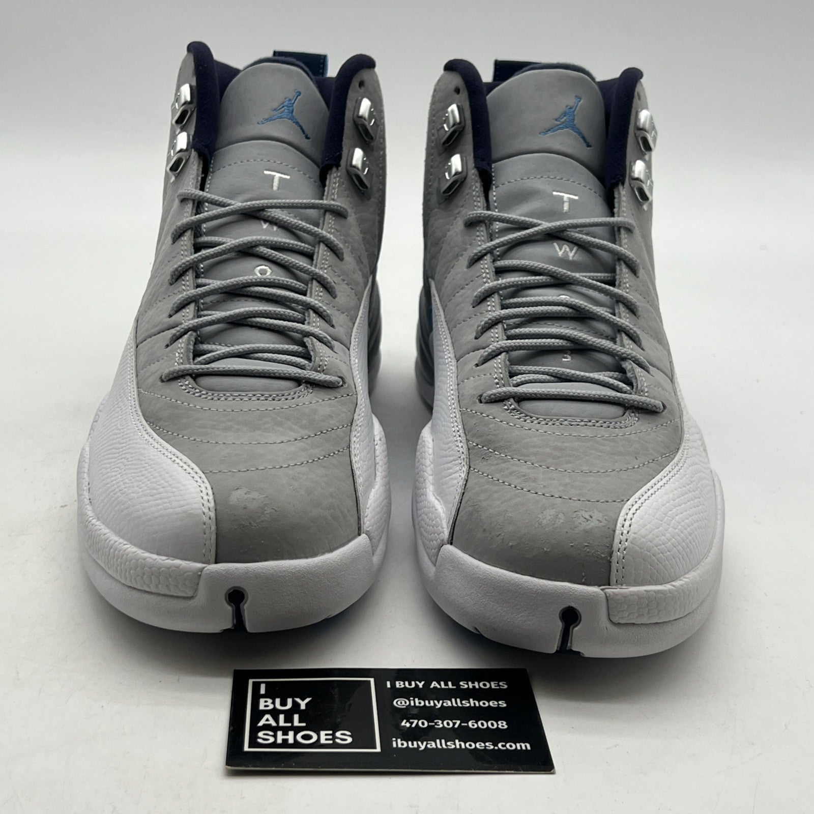 Size 10 - Air Jordan 12 Retro Grey University Blue (130690-007)