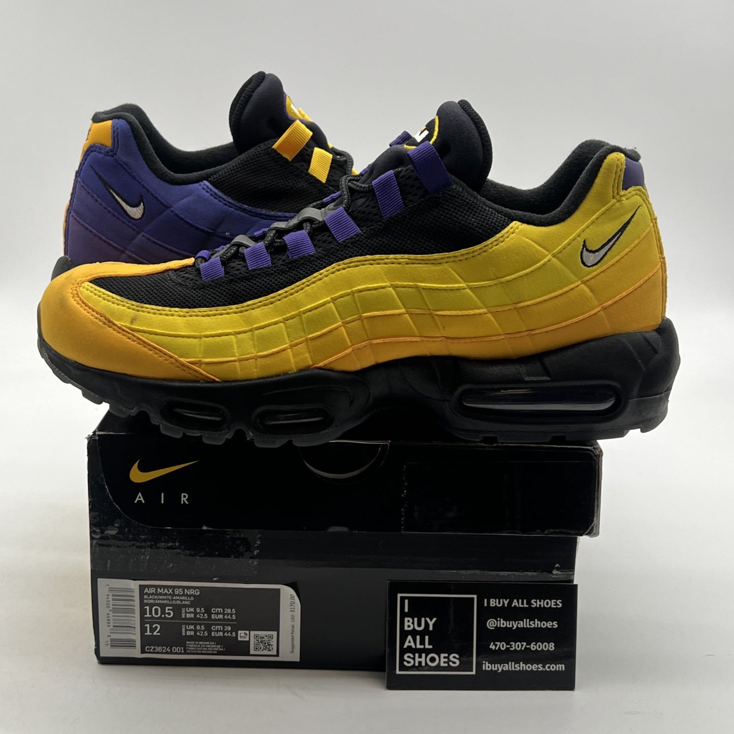 Size 10.5 - Nike LeBron James x Air Max 95 NRG Home Team (CZ3624-001)