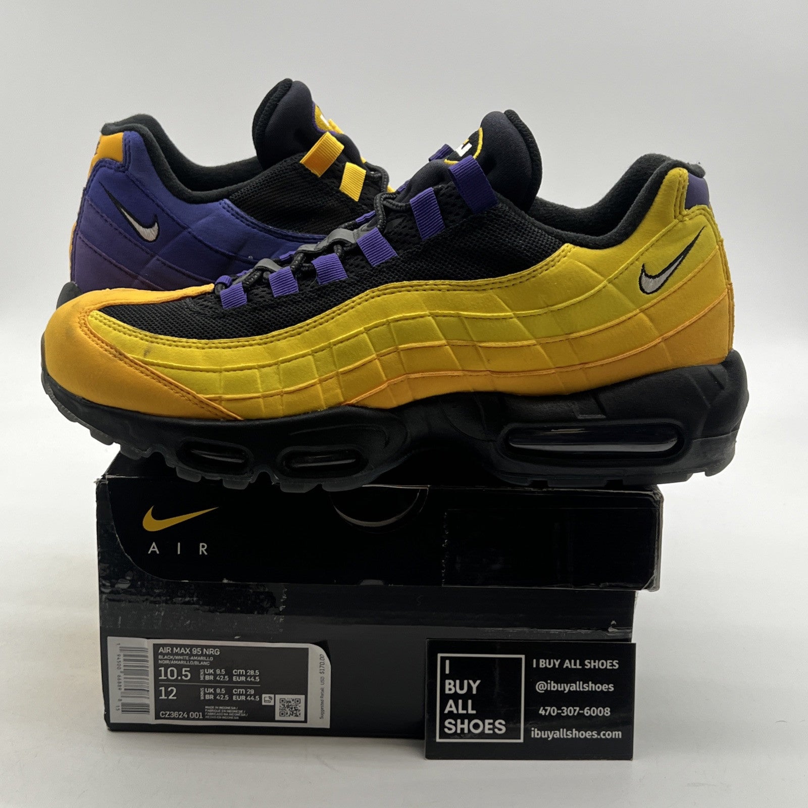 Size 10.5 - Nike LeBron James x Air Max 95 NRG Home Team (CZ3624-001)