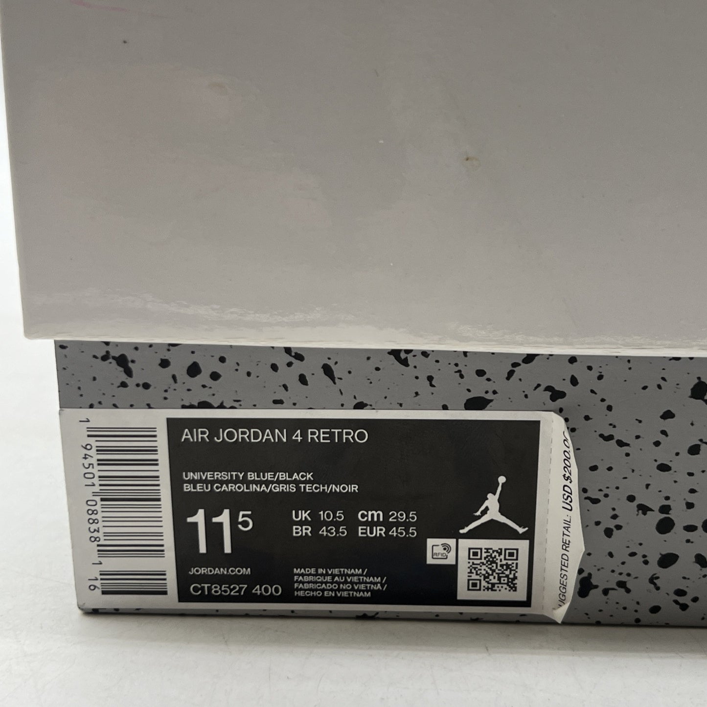 Size 11.5 - Air Jordan 4 Retro Mid University Blue (CT8527-400)