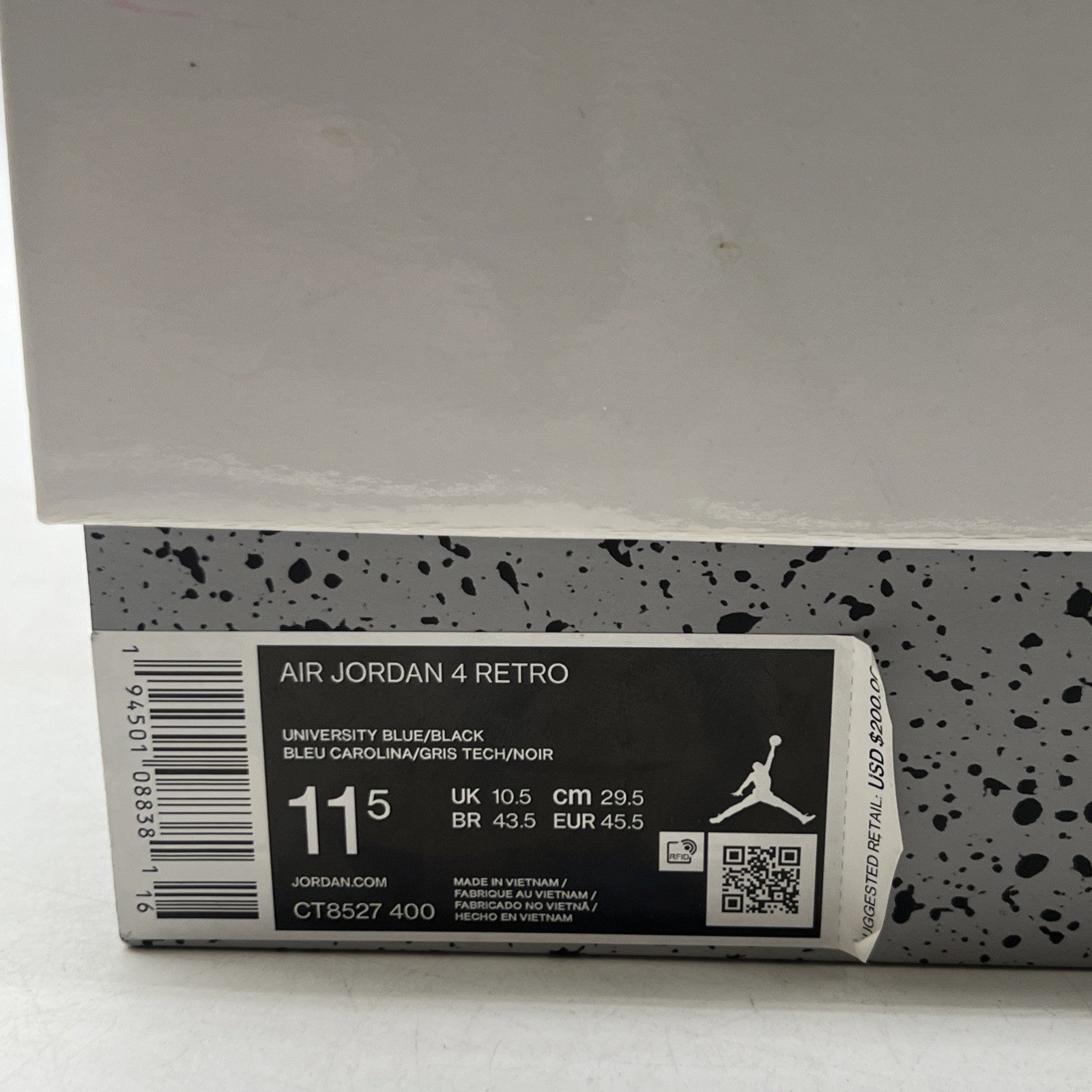 Size 11.5 - Air Jordan 4 Retro Mid University Blue (CT8527-400)