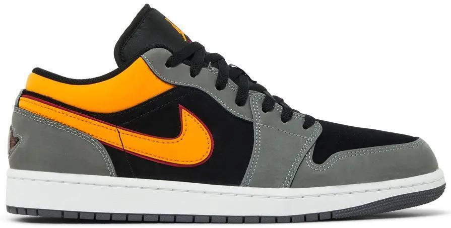 Size 11 - Air Jordan 1 SE Low Vivid Orange Black Grey Suede (FN7308-008)