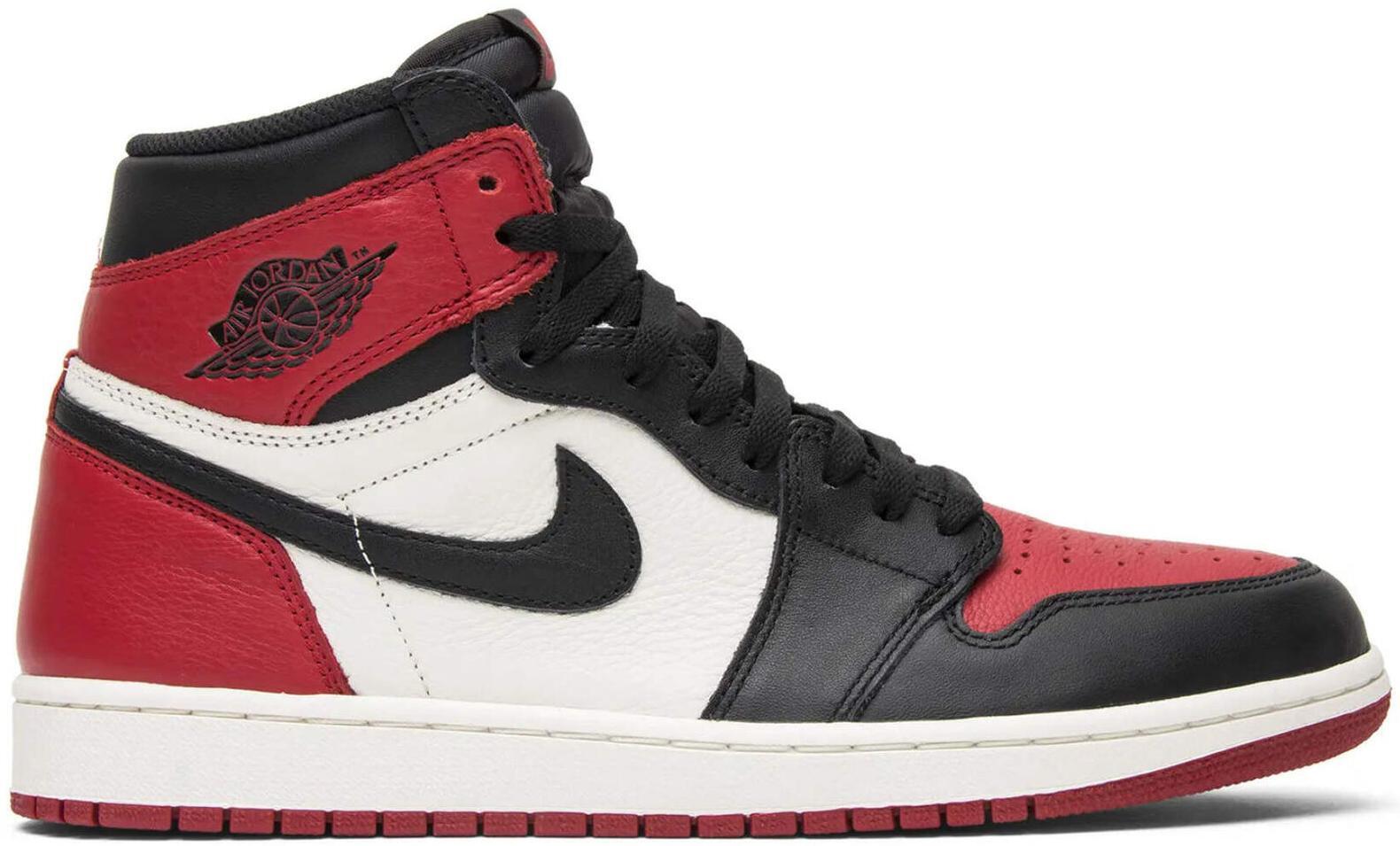 Size 8.5 - Jordan 1 Retro OG High Bred Toe Black Red Leather (555088-610)