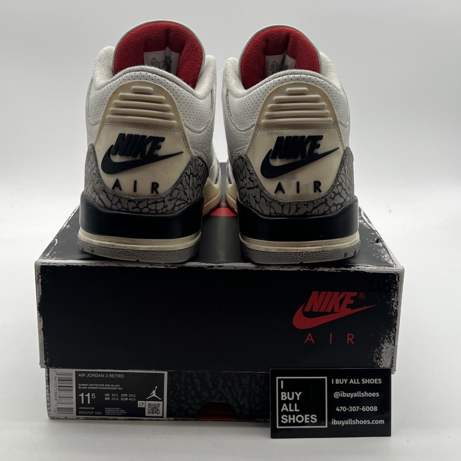 Size 11.5 - Air Jordan 3 Retro Mid White Cement Reimagined (DN3707-100)