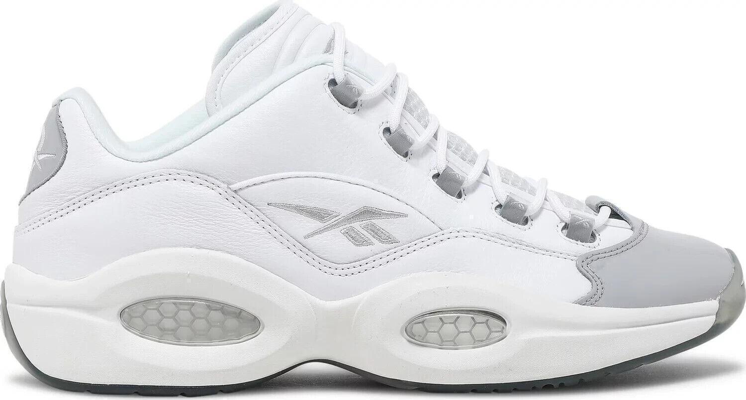 Size 11 - Reebok Question Low White Grey (GZ0366)