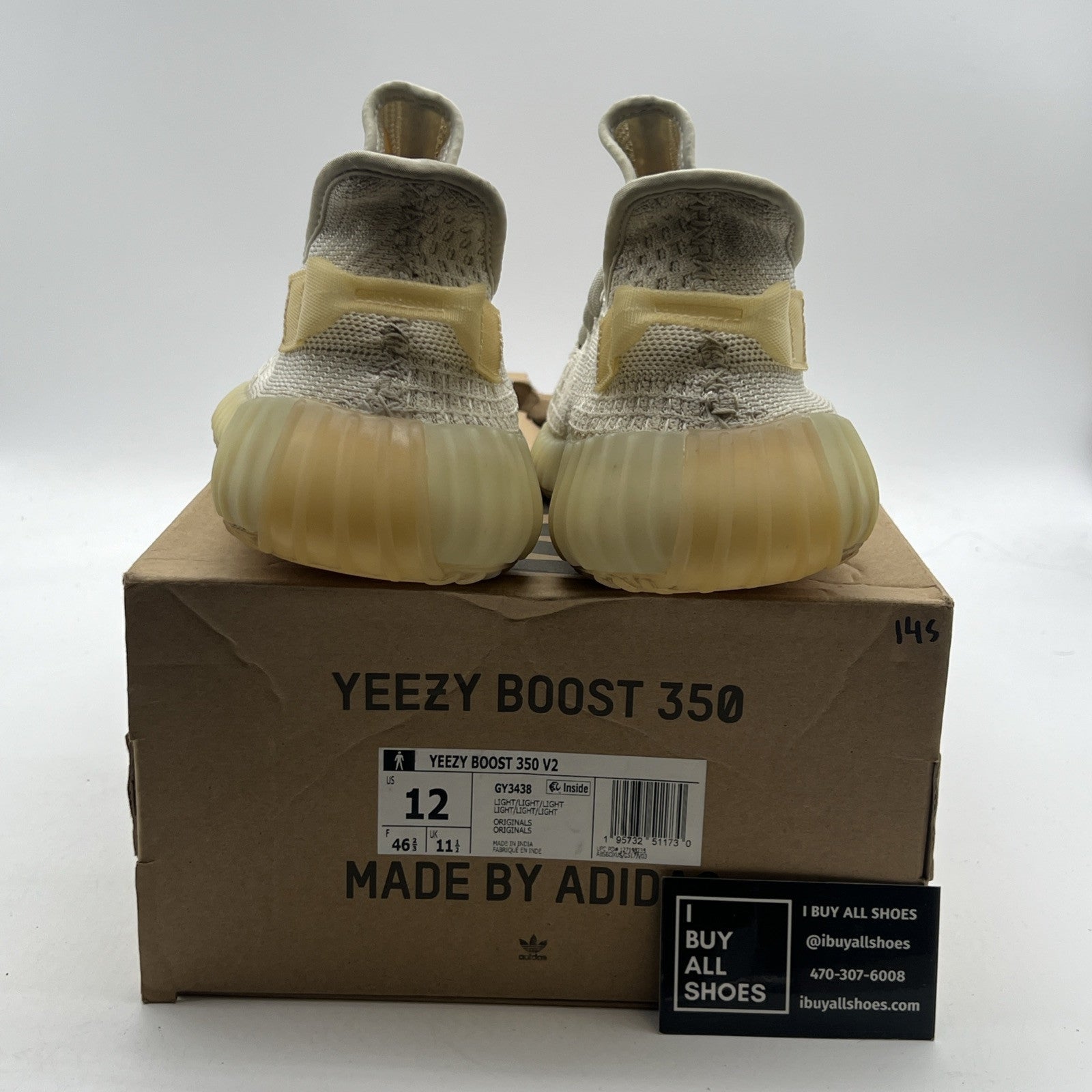 Size 12 - Adidas Yeezy Boost 350 V2 Low Light (GY3438)
