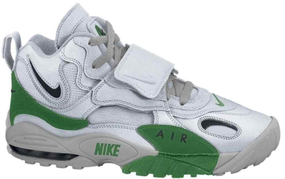 Size 10.5 - Nike Air Max Speed Turf Silver Black Green Leather (525225-001)