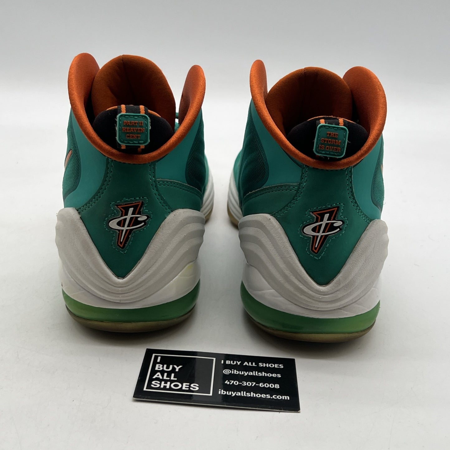 Size 11.5 - Nike Air Penny 5 Miami Dolphins (537331-300)