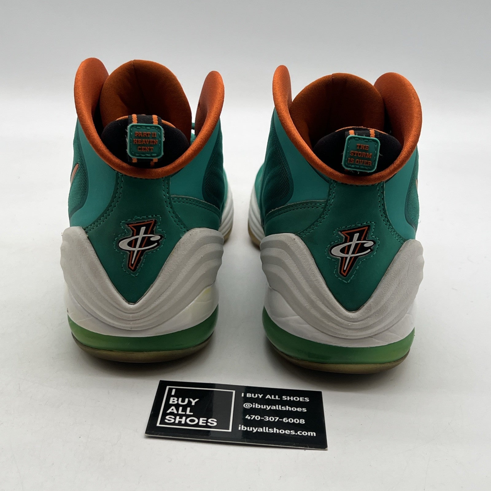Size 11.5 - Nike Air Penny 5 Miami Dolphins (537331-300)