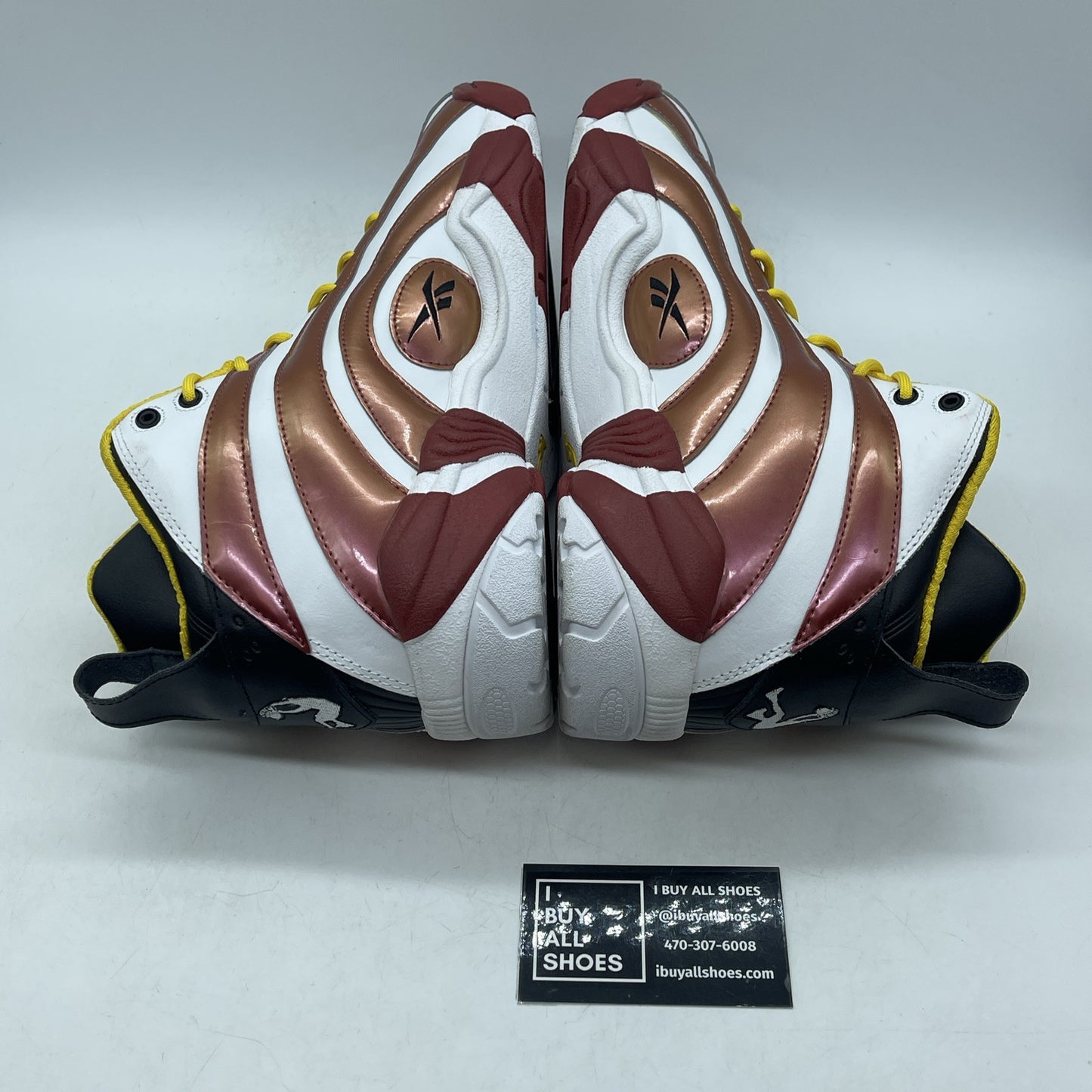 Size 11 - REEBOK SHAQNOSIS SHAQ V51849 MIAMI HEAT YELLOW RED WHITE Leather