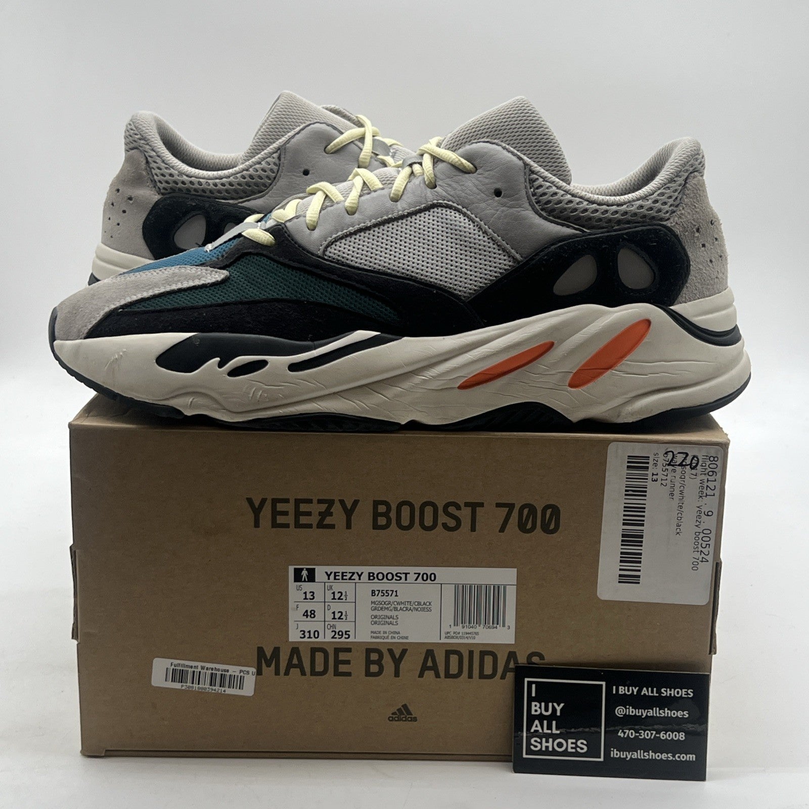 Size 13 - Adidas Yeezy Boost 700 Low Wave Runner (B75571)