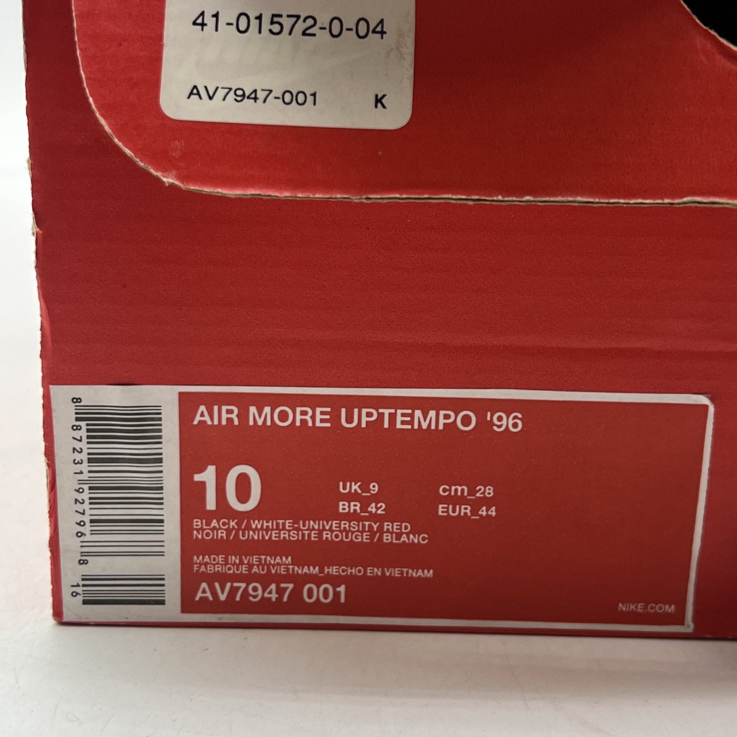 Size 10 - Nike Air More Uptempo Pinstripe (AV7947-001)