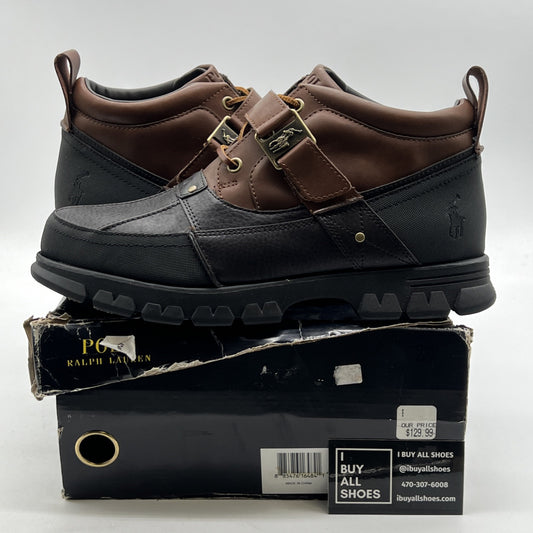 Size 11D - Polo Ralph Lauren Mens Hardy II Ankle Boots Brown Vintage Chunky