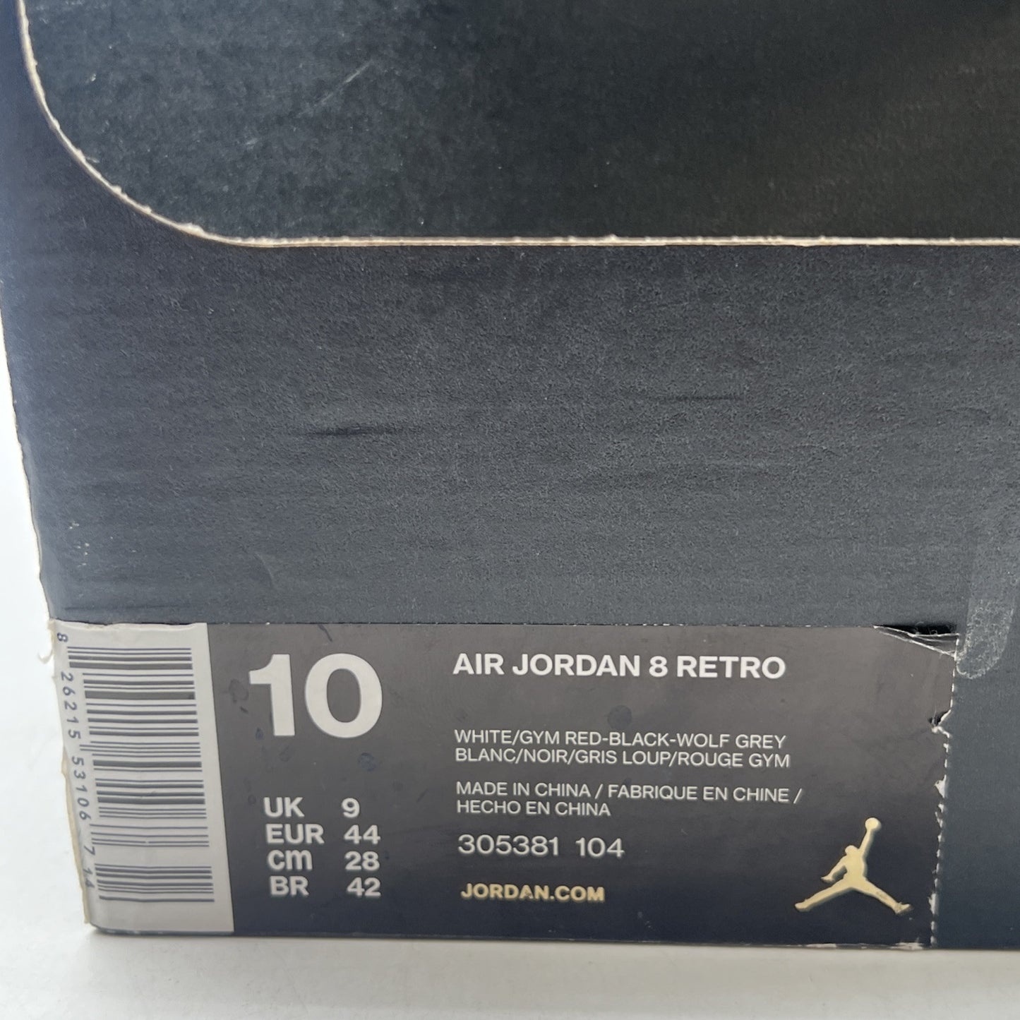 Size 10 - Air Jordan 8 Retro Alternate (305381-104)