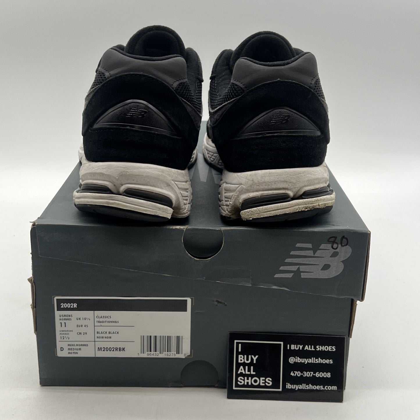Size 11 - New Balance 2002R Black Gunmetal (M2002RBK)