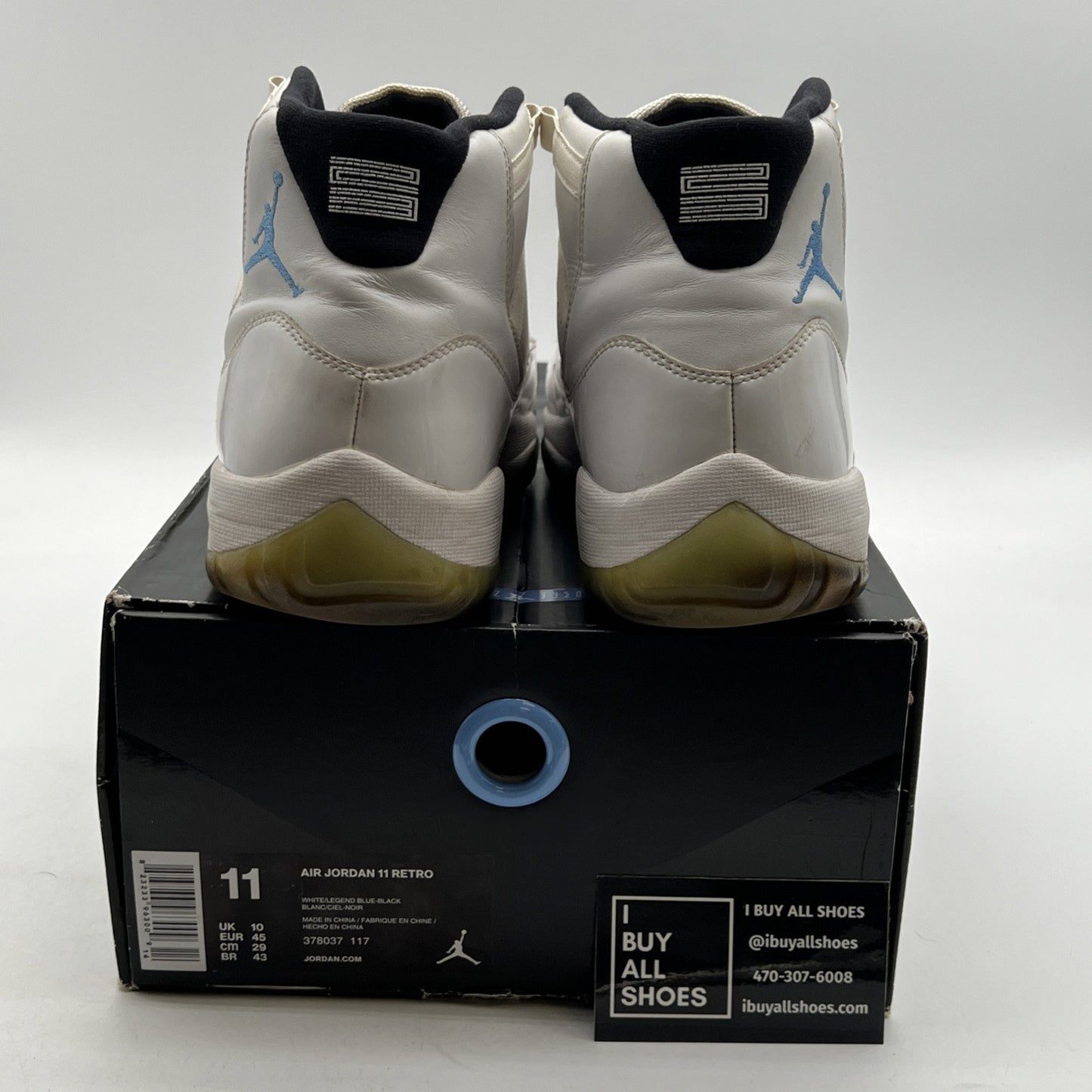 Size 11 - Air Jordan 11 Retro High Legend Blue (378037-117)