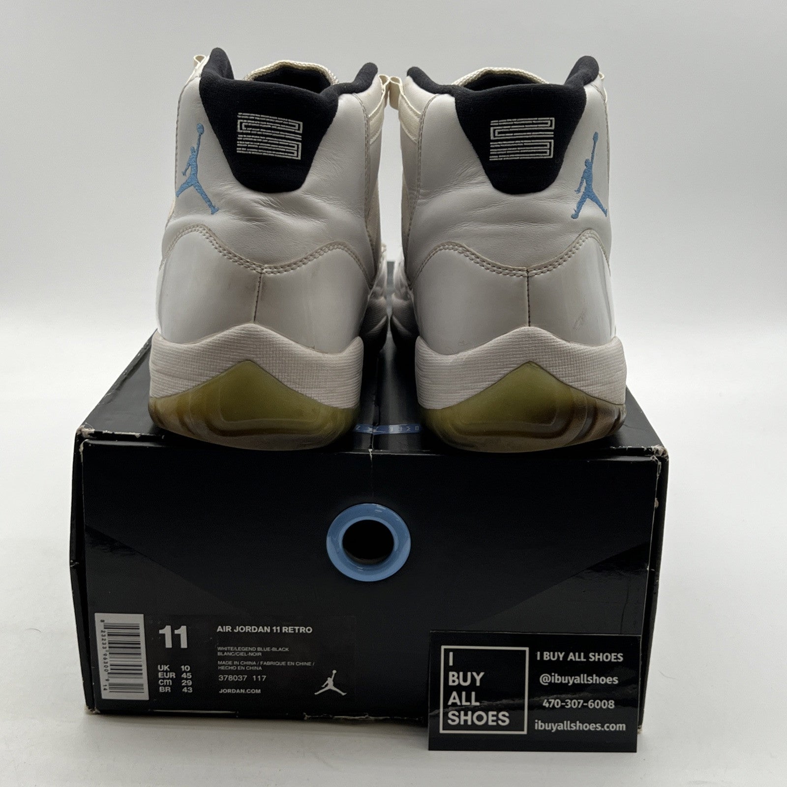 Size 11 - Air Jordan 11 Retro High Legend Blue (378037-117)
