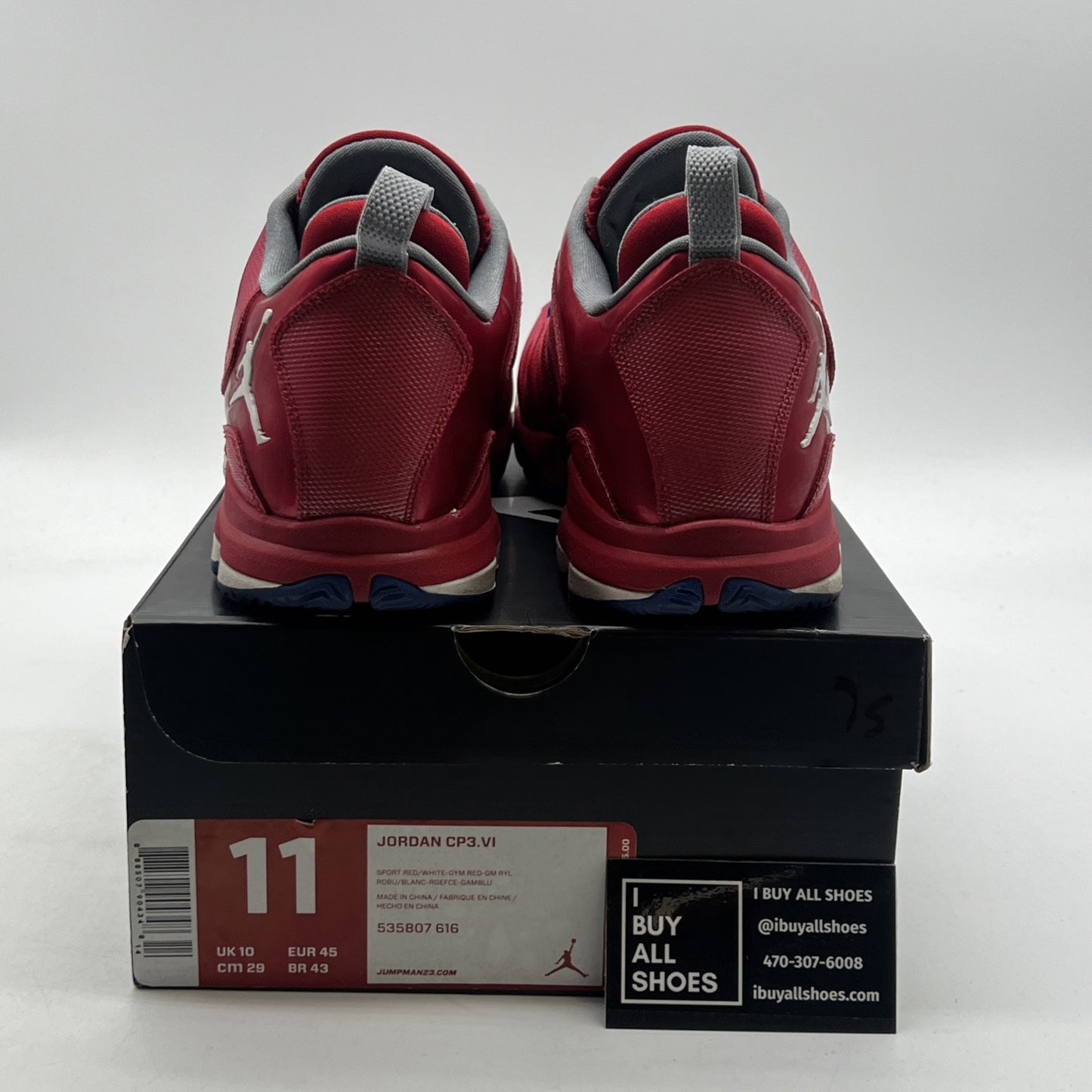 Size 11 - Jordan CP3.VI Sport Red (535807-616)