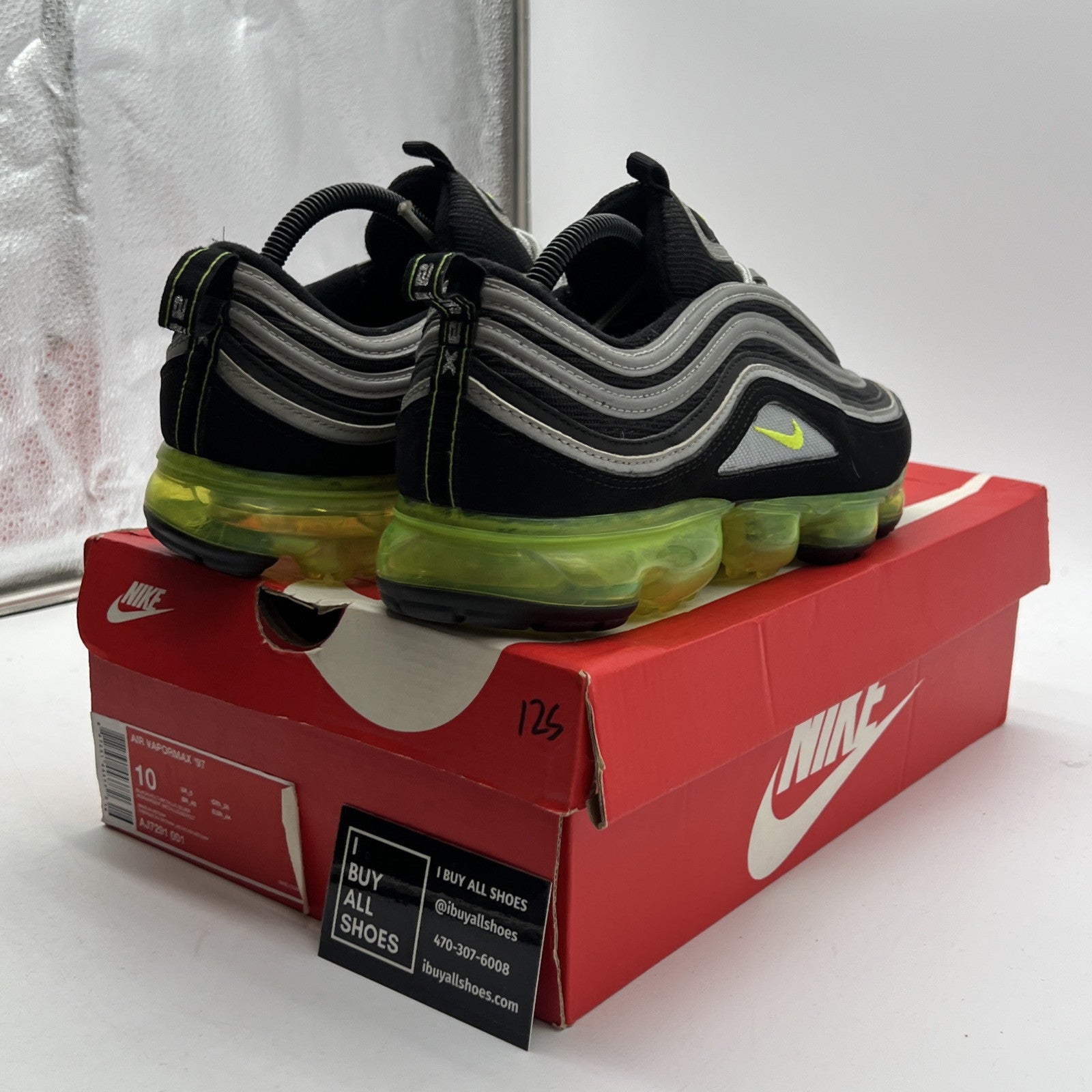 Size 10 - Nike Air VaporMax 97 Neon (AJ7291-001)