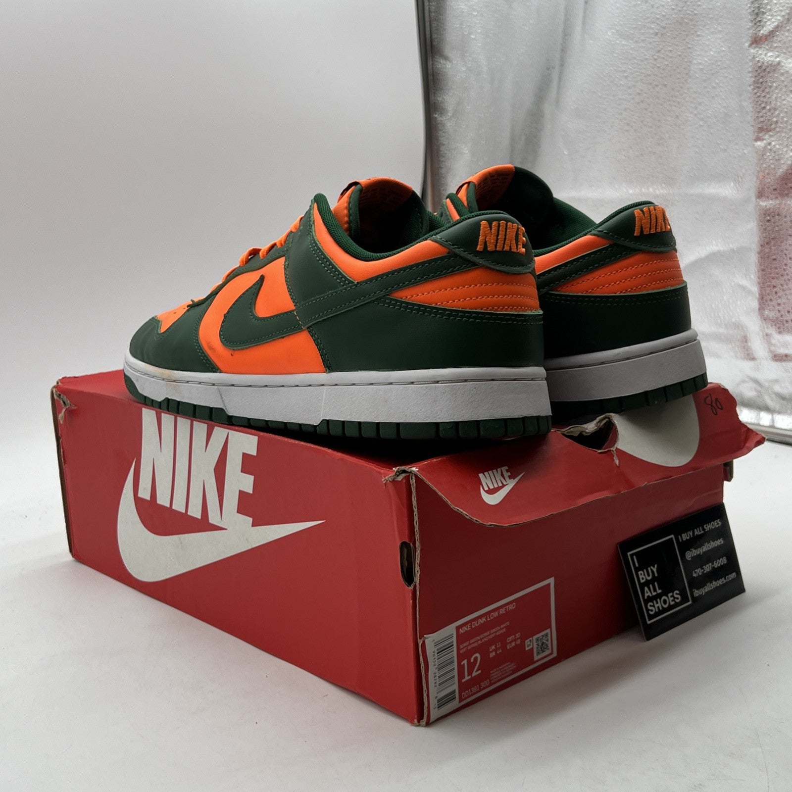 Size 12 - Nike Dunk Low Miami Hurricanes (DD1391-300)