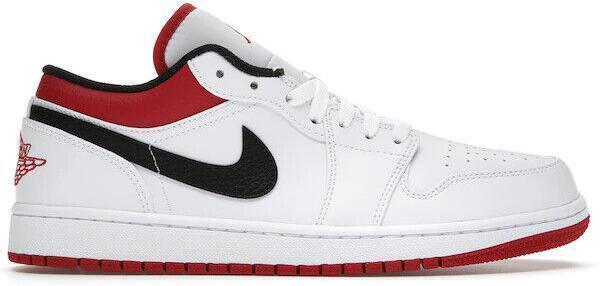 Size 10 - Air Jordan 1 Low White University Red (553558-118)