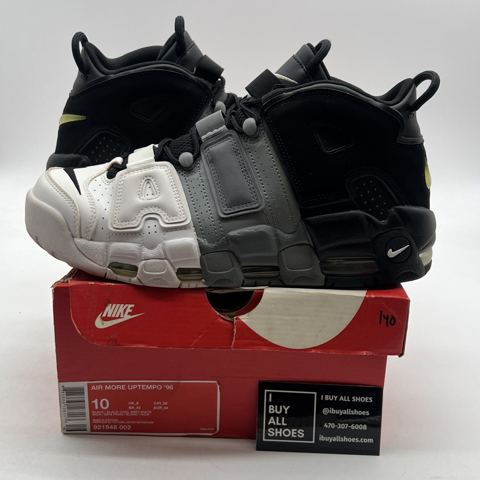 Size 10 - Nike Air More Uptempo Tri-Color (921948-002)