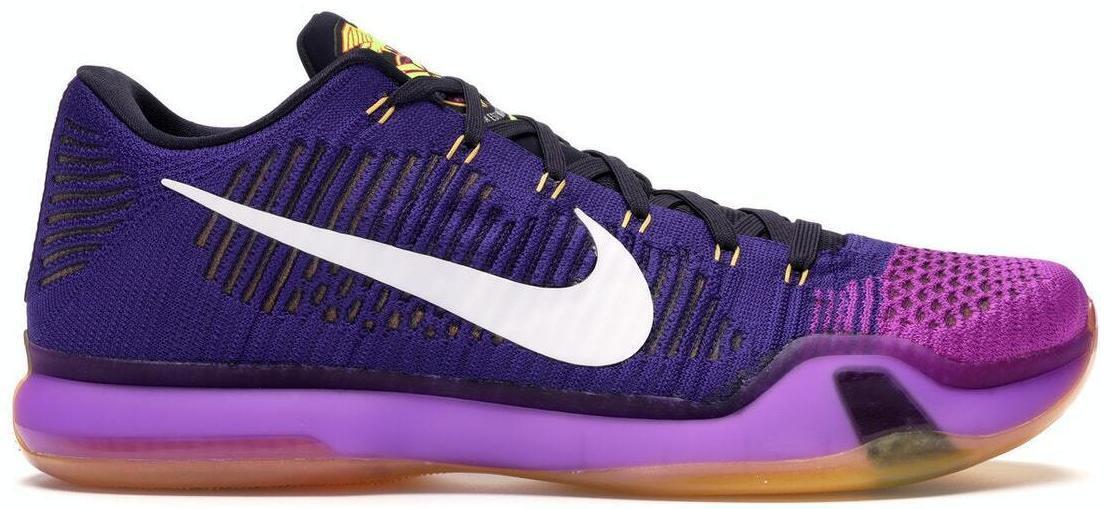 Size 13 - Nike Kobe 10 Elite Draft Pick White Purple Suede (747212-515)