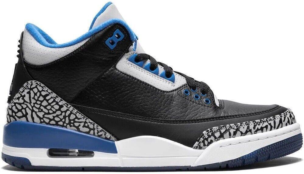 Size 9.5 - Air Jordan 3 Retro Sport Blue (136064-007)