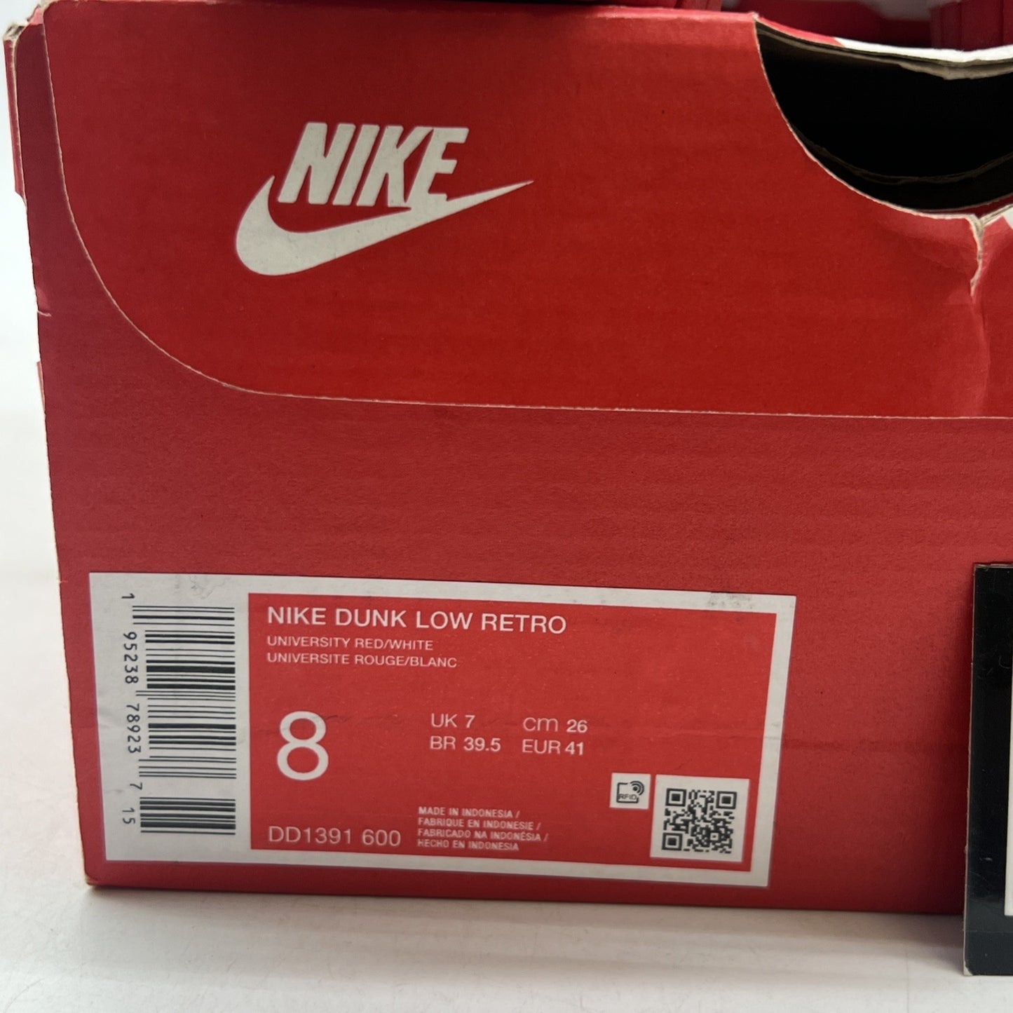 Size 8 - Nike Dunk Low Championship Red (DD1391-600)