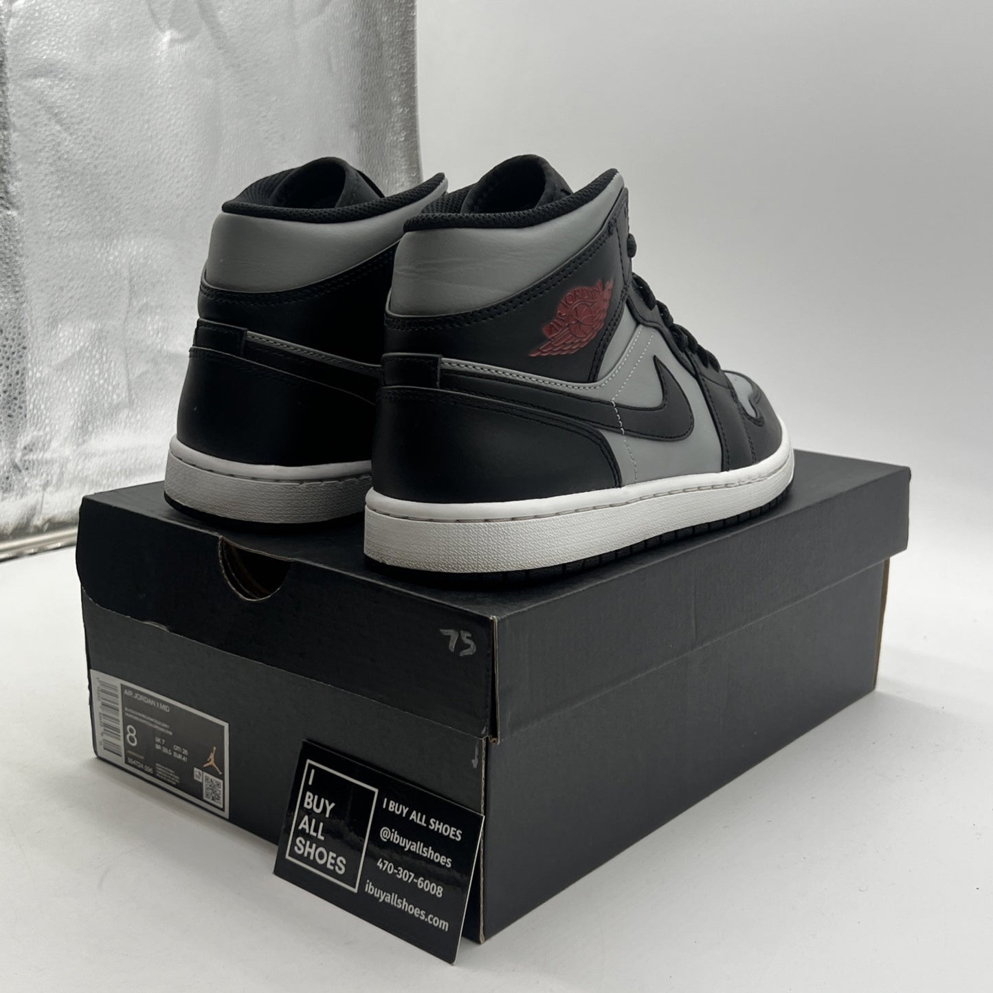 Size 8 - Air Jordan 1 Mid Shadow (554724-096)