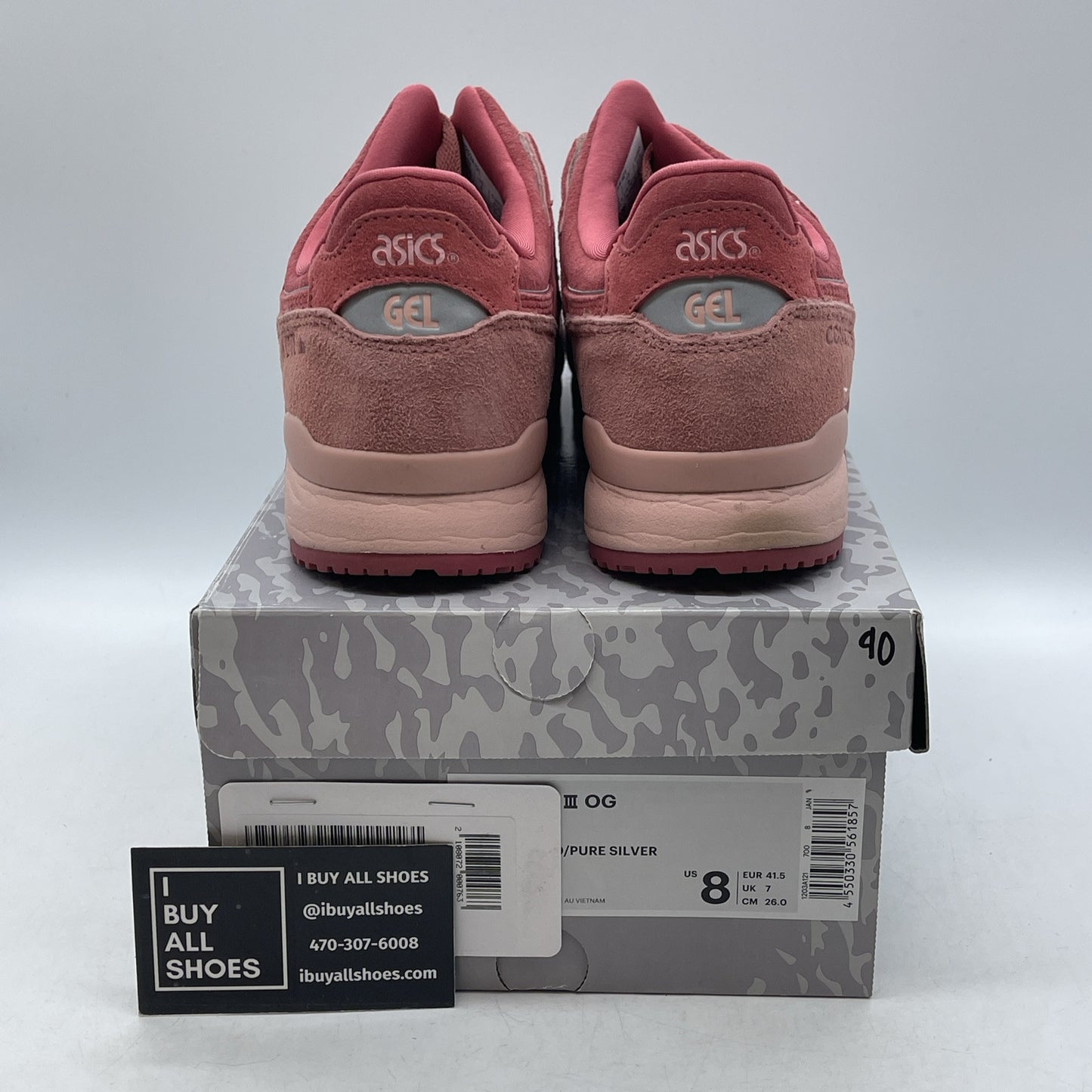 Size 8 - ASICS Concepts x Gel Lyte 3 Otoro Pink Grey Suede Leather (1203A121)
