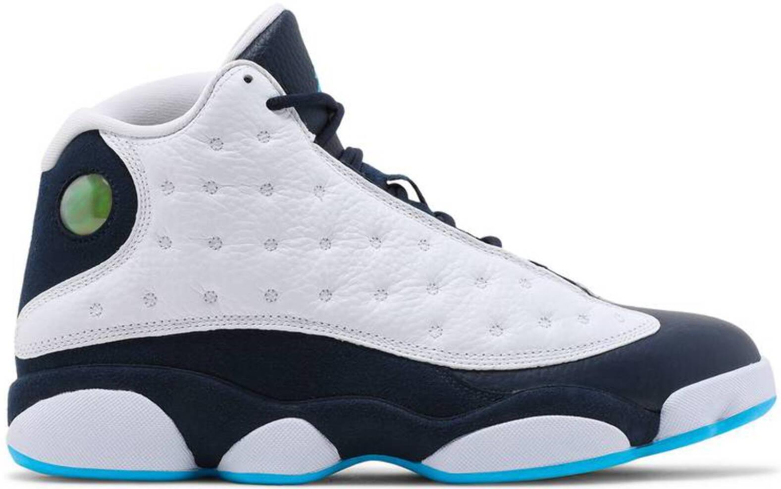 Size 10 - Jordan 13 Retro Obsidian Blue White Suede Leather (414571-144)