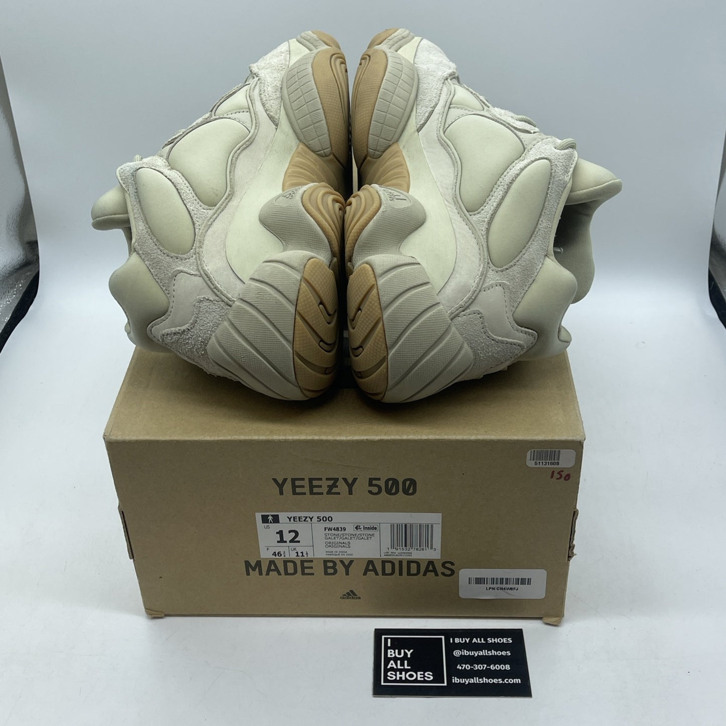Size 12 - adidas Yeezy 500 Stone Tan Brown Suede Leather (FW4839)