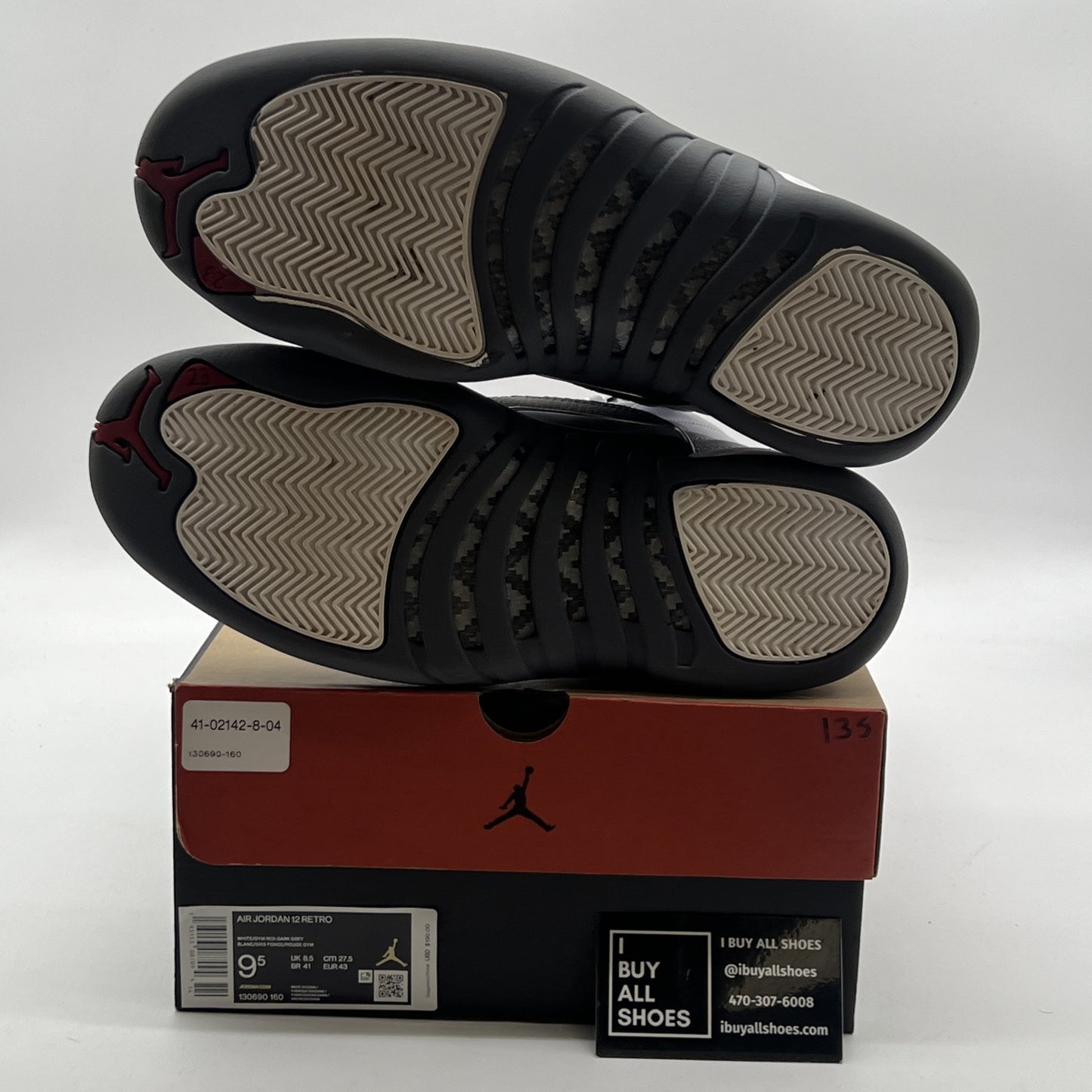 Size 9.5 - Air Jordan 12 Retro Dark Grey (130690-160)