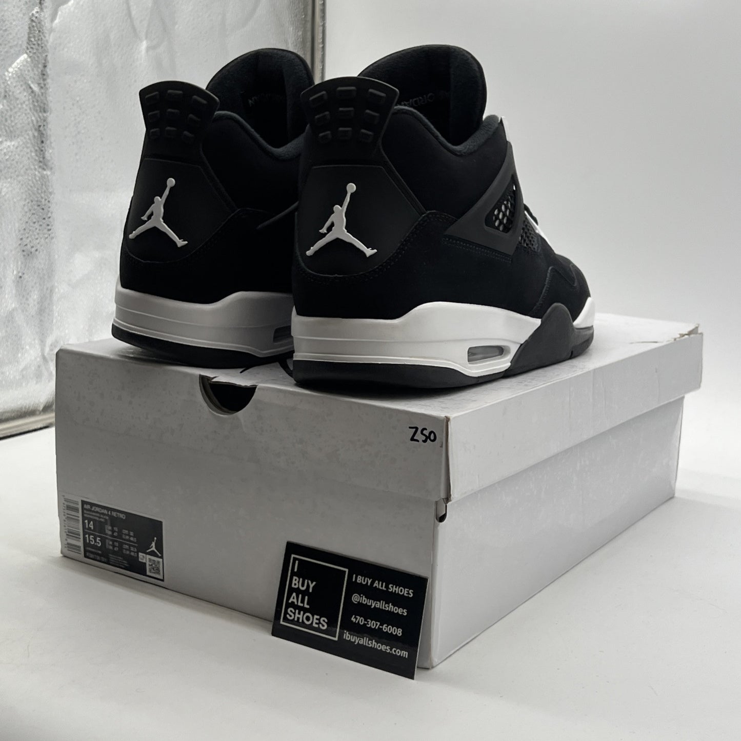 Size 14 - Air Jordan 4 Retro White Thunder (FQ8138-001)