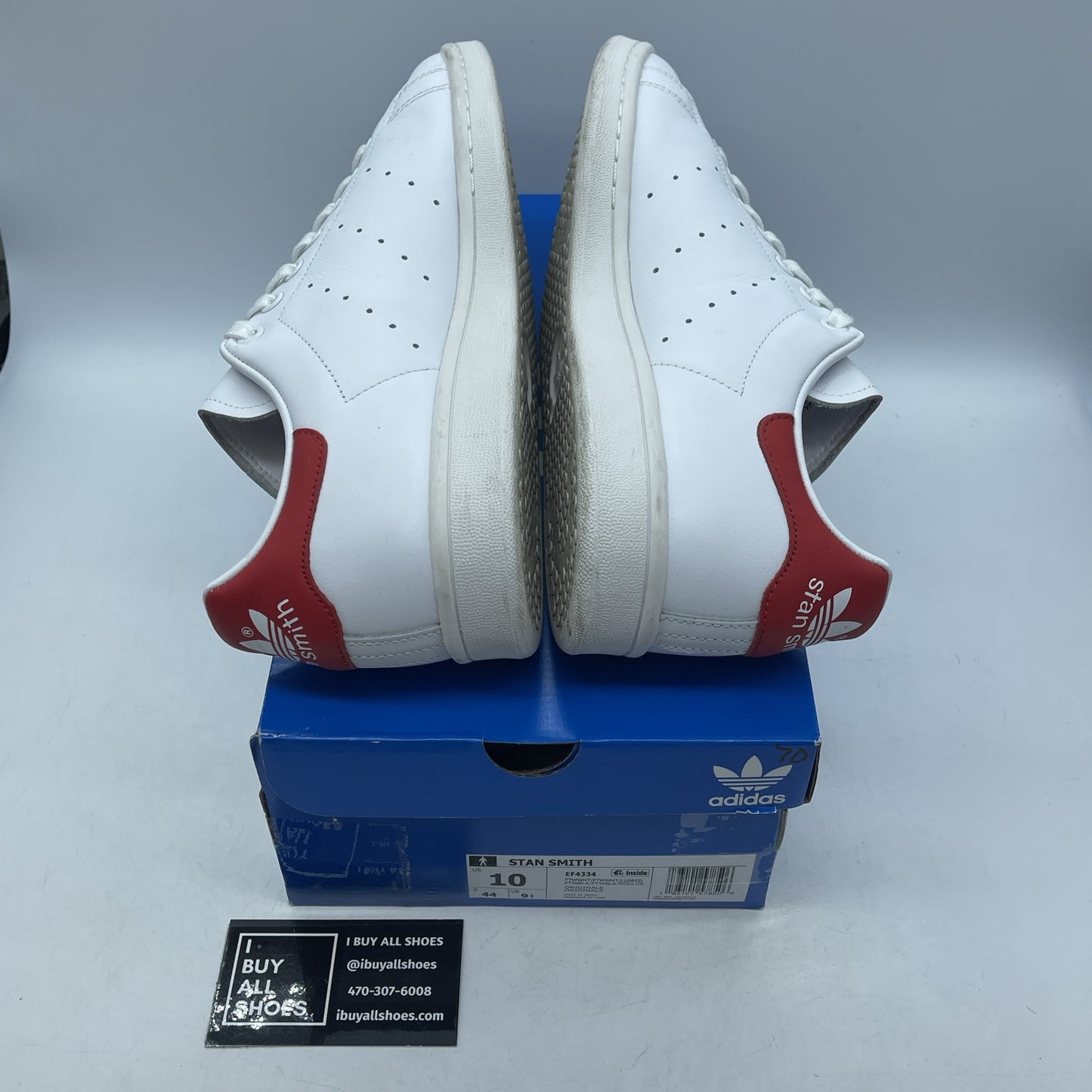 Size 10 - adidas Stan Smith Lush Red White Leather (EF4334)