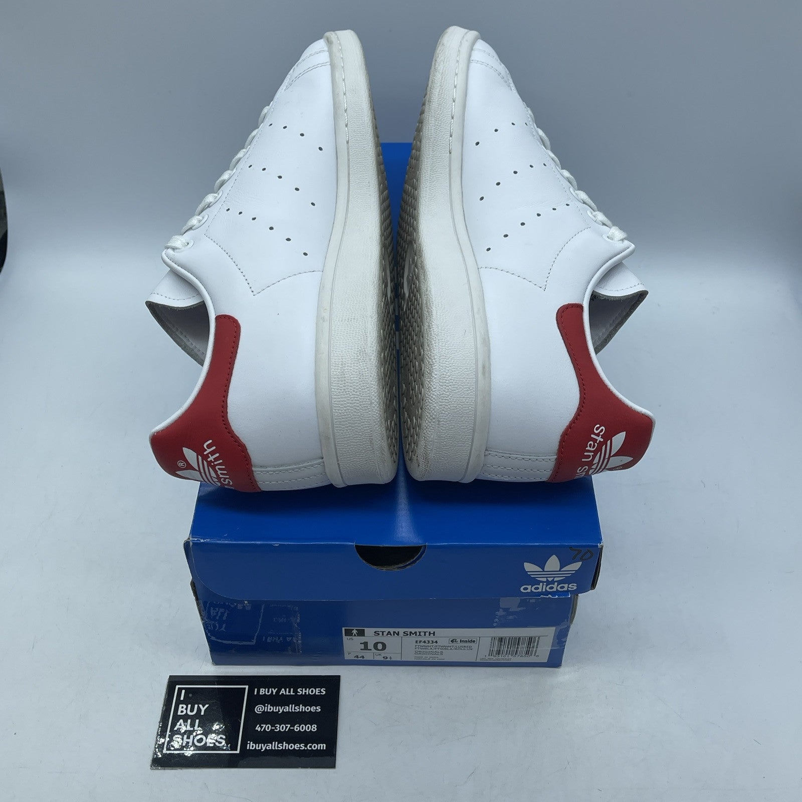 Size 10 - adidas Stan Smith Lush Red White Leather (EF4334)