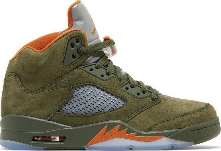 Size 8 - Air Jordan 5 Retro 2024 Olive Orange Suede (DD0587-308)