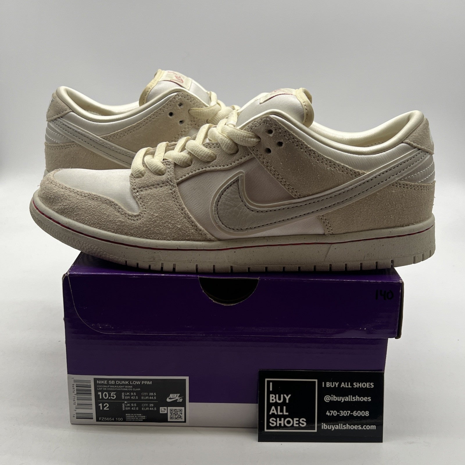 Size 10.5 - Nike Dunk Premium SB Low City of Love Collection - Light Bone